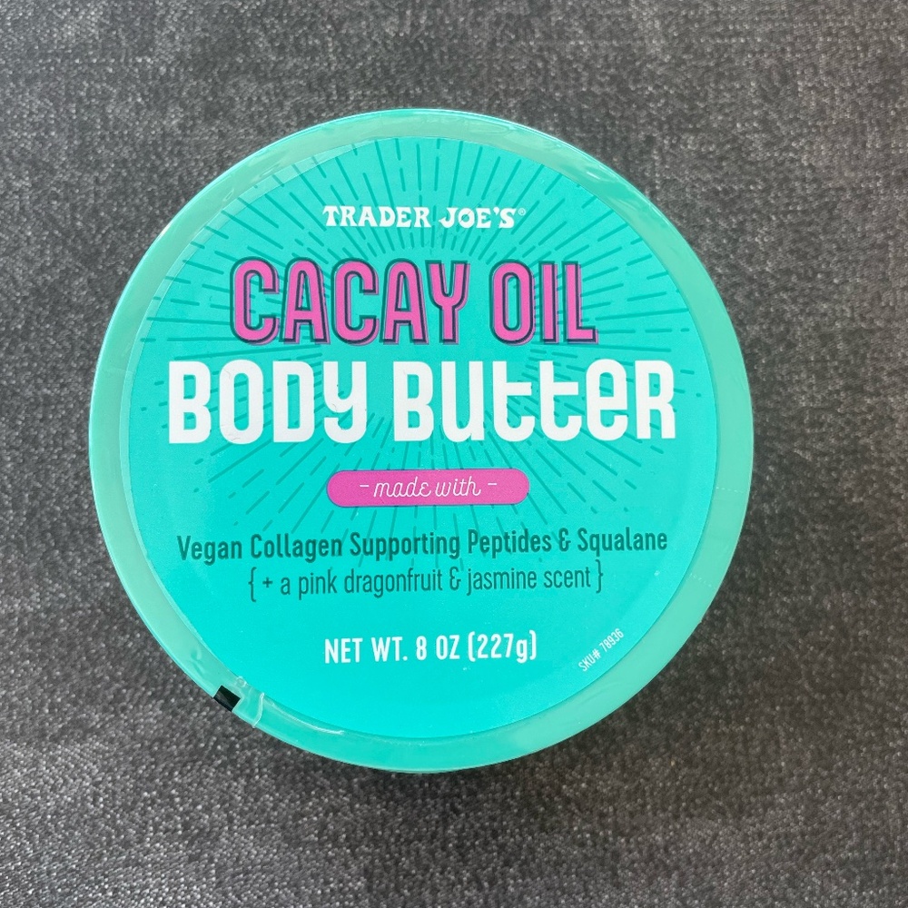 BNIB sealed Trader Joes Body Butter Cacay Oil
